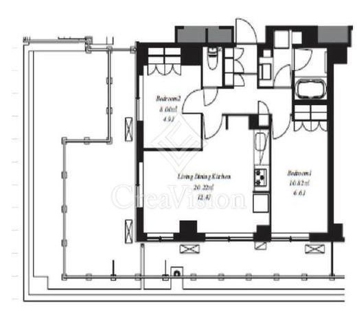 フレンシア田端南　501号室　間取り
