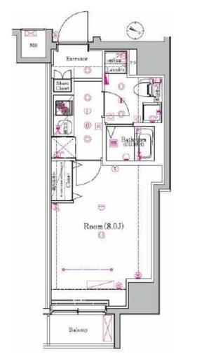 メイクスデザイン東十条　901号室　間取り