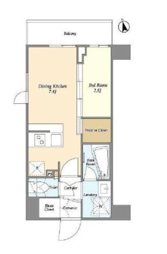 La Douceur志茂 (ラドゥセール志茂)　409号室　間取り