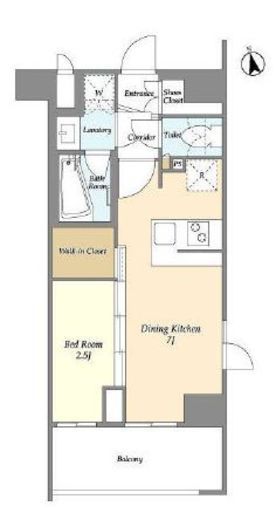 La Douceur志茂 (ラドゥセール志茂)　507号室　間取り