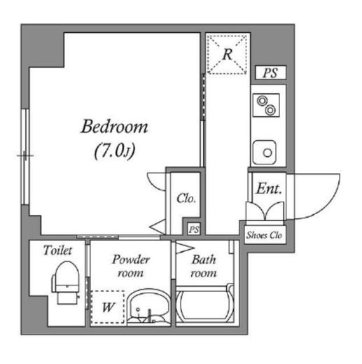 ルクレ板橋　308号室　間取り