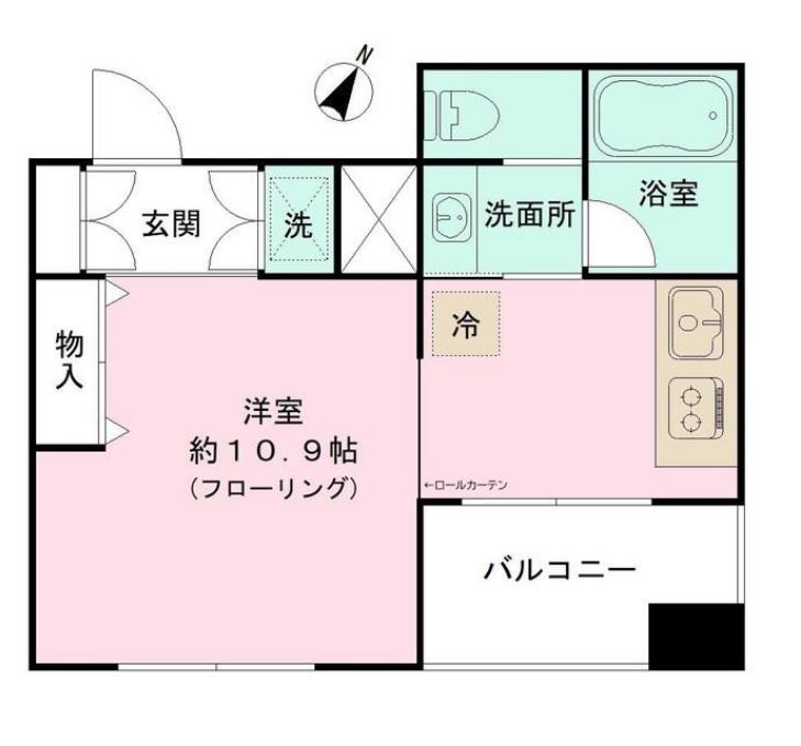 ブロッサムツクダ　201号室　間取り
