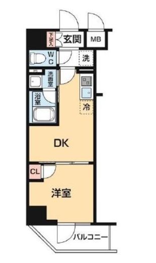 ハーモニーレジデンス大塚山手インサイド　206号室　間取り