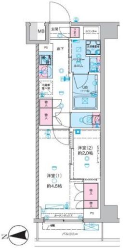 セジョリ池袋本町　206号室　間取り
