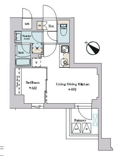 ブリリアイスト文京六義園　410号室　間取り