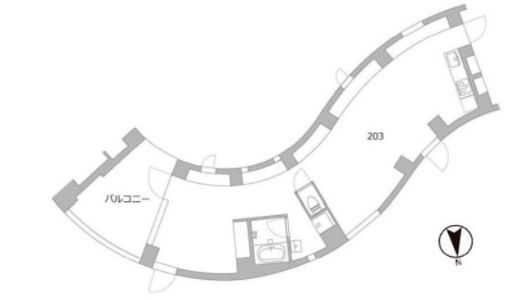 天神町place　203号室　間取り