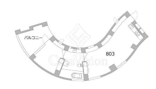 天神町place　803号室　間取り