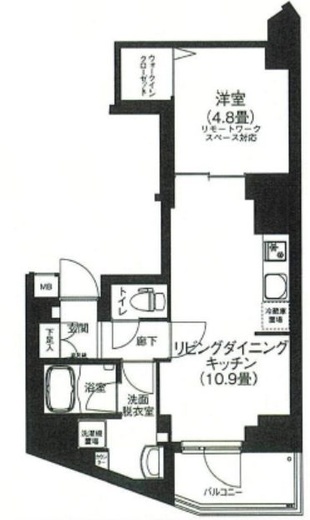 アイルプレミアム本駒込　902号室　間取り