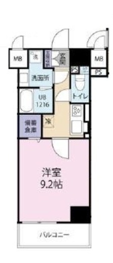 MONOLITH (モノリス)　302号室　間取り