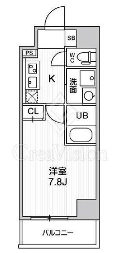 ALTERNA日暮里 (オルタナ日暮里)　202号室　間取り