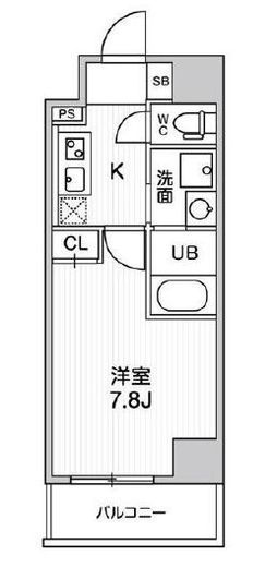 ALTERNA日暮里 (オルタナ日暮里)　402号室　間取り
