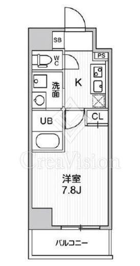 ALTERNA日暮里 (オルタナ日暮里)　703号室　間取り