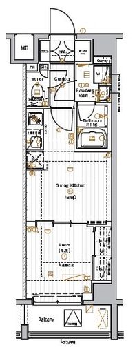 PREMIUM CUBE 池袋本町 (プレミアムキューブ池袋本町)　405号室　間取り