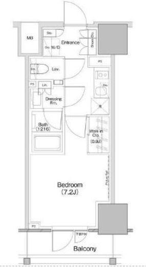 ザ・パークハビオ板橋区役所前　1105号室　間取り