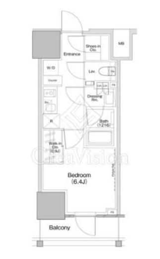 ザ・パークハビオ板橋区役所前　1004号室　間取り