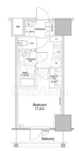 ザ・パークハビオ板橋区役所前　705号室　間取り