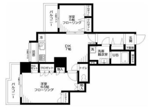 日神パレステージ王子神谷　203号室　間取り