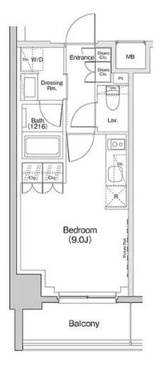 ザ・パークハビオ東長崎　404号室　間取り