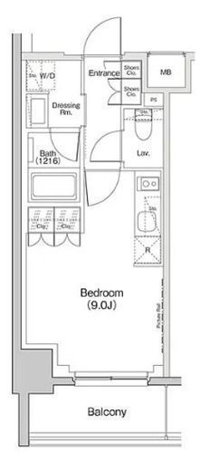 ザ・パークハビオ東長崎　604号室　間取り