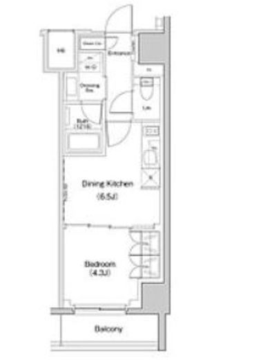 ザ・パークハビオ東長崎　803号室　間取り