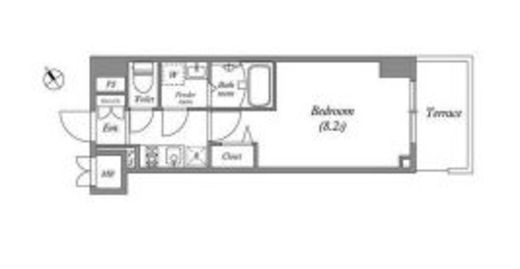 グランパセオ田端　D504号室　間取り