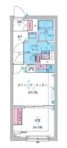 GENOVIA池袋 (ジェノヴィア池袋)　202号室　間取り