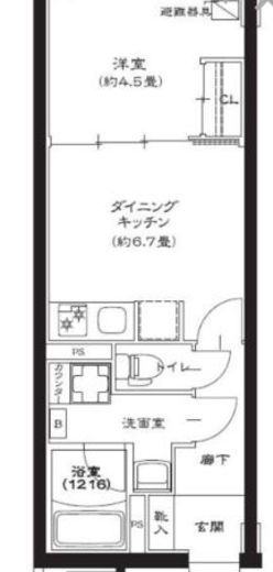 GENOVIA池袋 (ジェノヴィア池袋)　302号室　間取り