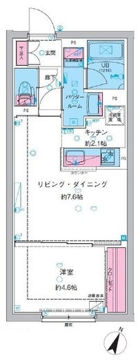 GENOVIA池袋 (ジェノヴィア池袋)　306号室　間取り