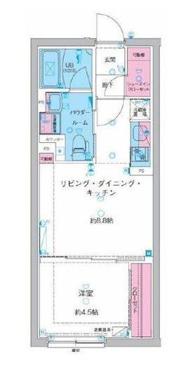GENOVIA池袋 (ジェノヴィア池袋)　403号室　間取り