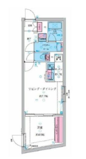 GENOVIA池袋 (ジェノヴィア池袋)　405号室　間取り