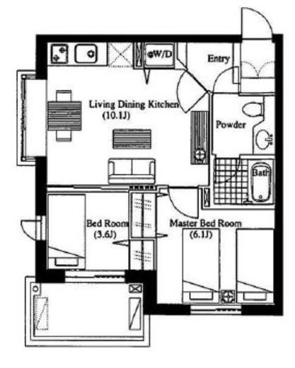 LANAI CLASSICO (ラナイクラシコ)　302号室　間取り