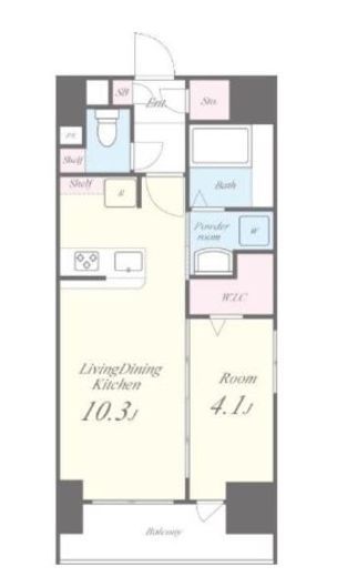 ロバストコート　403号室　間取り