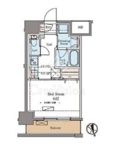 ラグゼナ北千住　602号室　間取り