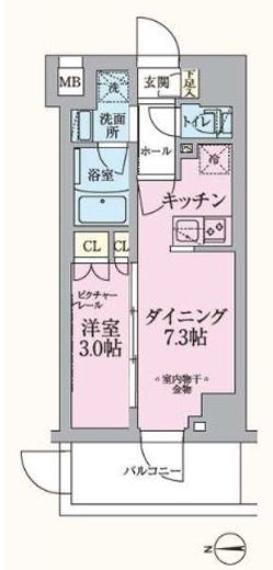 ARKMARK板橋大山 (アークマーク板橋大山)　101号室　間取り