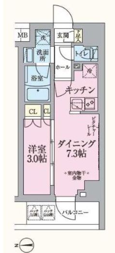 ARKMARK板橋大山 (アークマーク板橋大山)　302号室　間取り