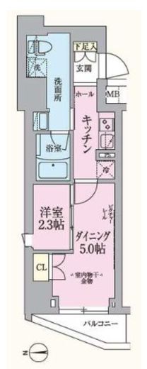 ARKMARK板橋大山 (アークマーク板橋大山)　501号室　間取り