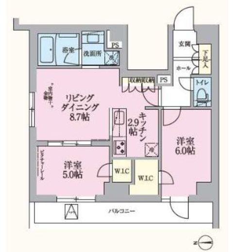 ARKMARK板橋大山 (アークマーク板橋大山)　801号室　間取り