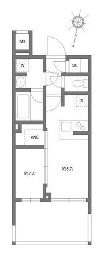 アジールコート板橋本町　404号室　間取り