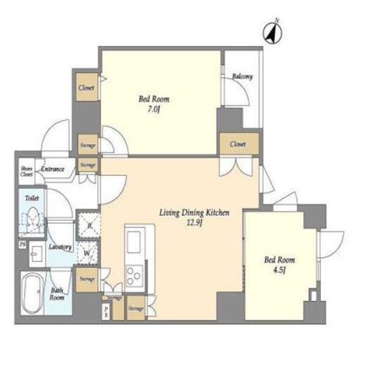 KDXレジデンス本蓮沼　305号室　間取り