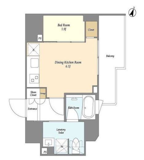 KDXレジデンス本蓮沼　605号室　間取り