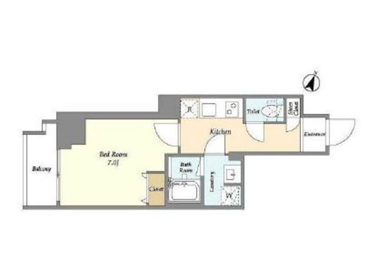 KDXレジデンス本蓮沼　801号室　間取り