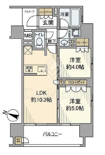 レ・ジェイド板橋本町　904号室　間取り