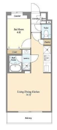 グランカーサ王子Ⅱ　504号室　間取り