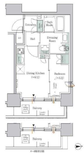 ワンルーフレジデンス板橋大山　207号室　間取り