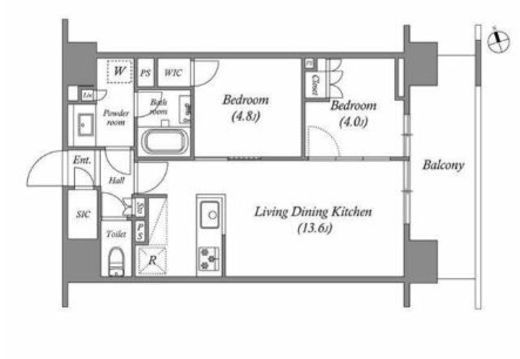 nido南千住　1506号室　間取り
