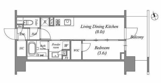 nido南千住　207号室　間取り