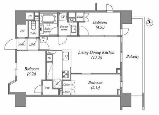 nido南千住　607号室　間取り