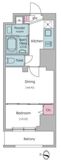 N-flats板橋 (エヌフラッツ板橋)　905号室　間取り