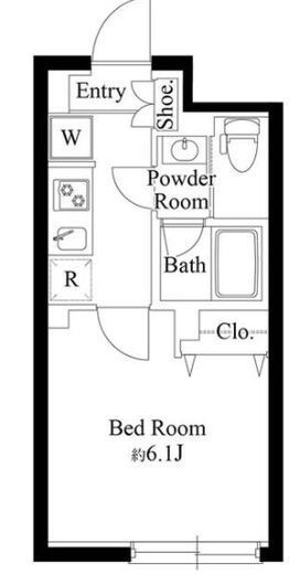 aLATO飯田橋　203号室　間取り