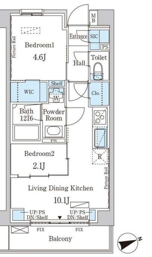 インスタイルレジデンス本駒込　504号室　間取り